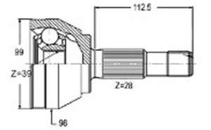 Junta Garma Fiat Ducato 10-14 94/.. Lado Rueda 28/39