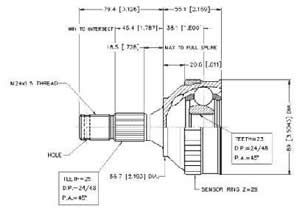 Junta Garma Peugeot 306/405/406 Abs 29z Lado Rueda 25/23