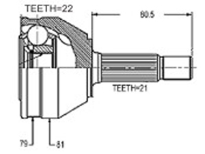 Junta Garma Renault Clio Kangoo Seg Int Lado Rueda 21/22