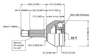 Junta Garma Renault Clio Kangoo Seg Ext Lado Rueda 21/22