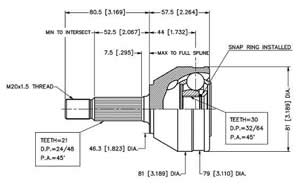Junta Garma Renault 18 1400cc Lado Rueda 23/30