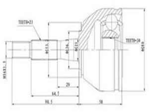 Junta Garma Renault 6 Lado Rueda 22/30