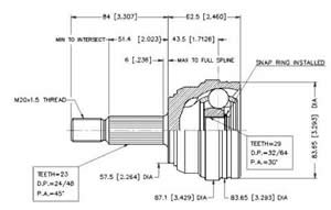 Junta Garma Renault 21 Frances Lado Rueda 23/29