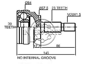 Junta Garma Renault Logan Megane II Clio III L/ Rueda 23/30