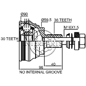 Junta Garma Vokswagen Vento Audi 3 C/ Bulon L/ Rueda 36/30