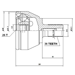 Junta Garma Ford Focus II Diesel C/Bulon 07/.. L/Rueda 36/26