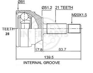 Junta Garma Renault Clio Kangoo Lado Rueda 21/28