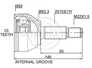 Junta Garma Ford Focus Lado Rueda 25/23
