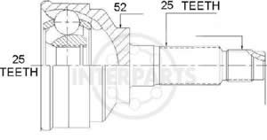 Junta Garma Fiat Tempra Tipo 2000cc Lado Rueda 25/25