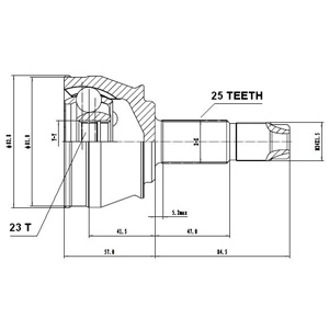 Junta Garma Fiat Idea Jtd Lado Rueda 25/23