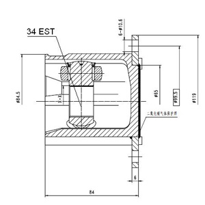 Junta Garma Volkswagen Vento Passat Estrella L/Caja 34/119mm