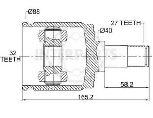 Junta Garma Honda Prelude 2.2 2.3 92/96 Lado Caja Der 27/32