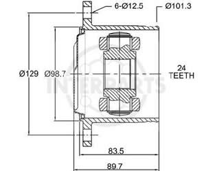Junta Garma Toyota Hilux 4x4 Runner 86/95 Lado Caja 24/00