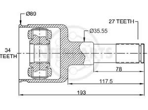 Junta Garma Ford Explorer Ranger 95/.. Lado Caja Izq 27/34