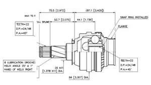 Junta Garma Chevrolet Corsa Lado Caja 22/28