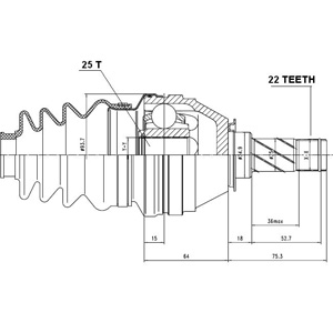 Junta Garma Chevrolet Astra 1.8 2.0 8V Lado Caja 22/25