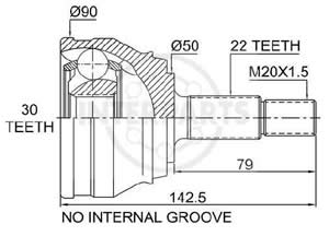 Junta Garma Volkswagen Golf Gl GTI Polo Diesel L/Rueda 22/30