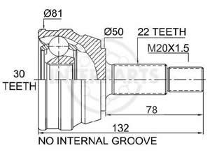 Junta Garma Volkswagen Quantum Gol ../92 Lado Rueda 22/30