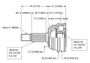 Junta Garma Volkswagen Polo Nafta Cordoba Lado Rueda 22/30