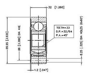 Junta Garma Volkswagen Quantum Pointer Lado Caja 33/100mm