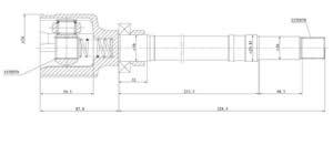 Junta Garma Peugeot 206 Partner Mang 330mm L/Caja Der 22/22