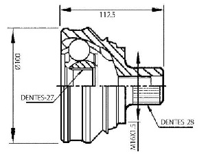 Junta Garma Volkswagen Amarok Lado Rueda 28/27 Seg Medio