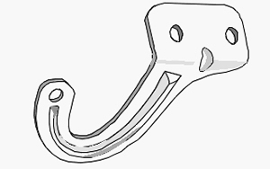 BISAGRAS DE CAPOT RENAULT EXPRESS DERECHA                 