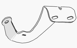 Bisagra de Capot R12 Izquierda