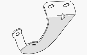 Bisagra de Capot R12 Derecha