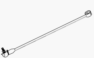 Varilla Selectora Renault 18 Caja 5ª V mediana 465 mm.