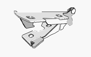 Bisagra de Capot Renault Clio II Izquierda