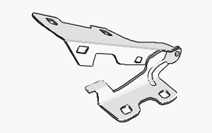 Bisagra de Capot Renault Clio II Derecha