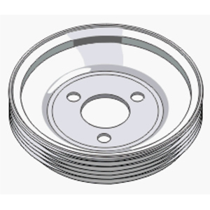 Polea Bomba Hidraulica Volkswagen Gol AB9 / III/ Saveiro 94/