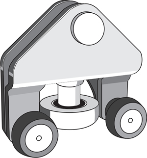 Carrito Inferior Reparación Portón Lateral Renault Master