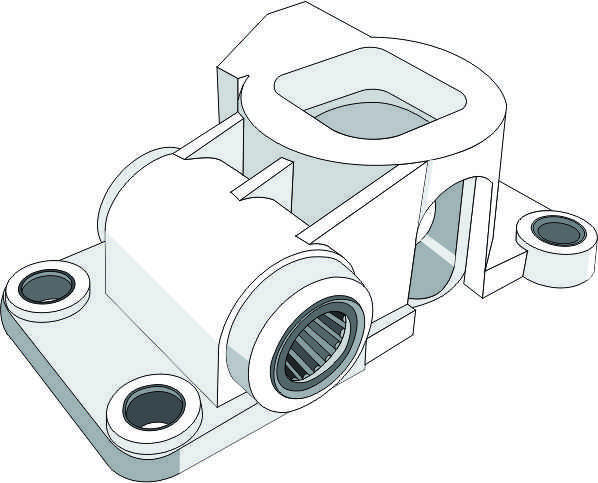 Soporte Palanca de Cambios Palio Sin Gatillo