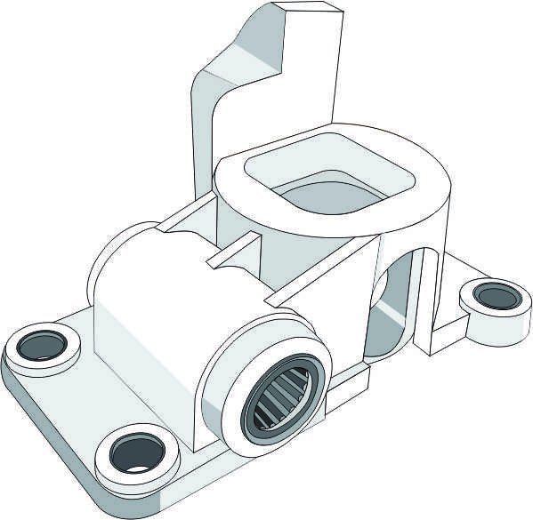 Soporte Palanca de Cambios Palio Con Gatillo