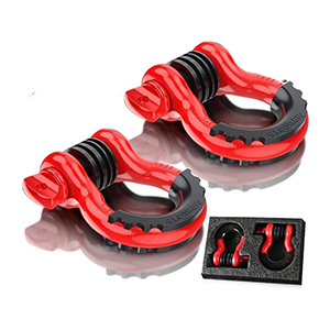 Juego x 2 Grillete Rojos Con Proteccion y Arandeja Ajuste 8T