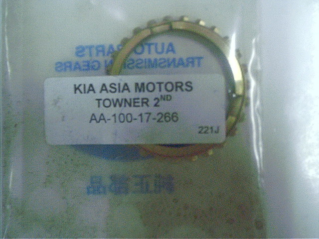 Anillo Sincronizado Kia Asia Topic 2.7 y Besta 2ª
