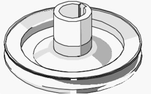 Polea Cigueñal Renault 12 Estampada 1 Canal