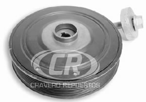 Polea Cigueñal Renault Laguna II 1.8/2.0 16V F4R ø155.5 7PK