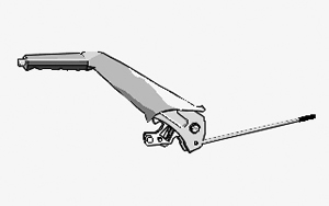 Palanca Freno Mano Chevrolet Corsa / Suzuky Fun varilla T