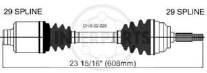 Semieje Garma Chrysler Grand Cherokee 05/09 Der 608mm 29/29H