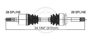 Semieje Garma Mitsubishi Montero Sport 97/04 Izq 610mm 28/28